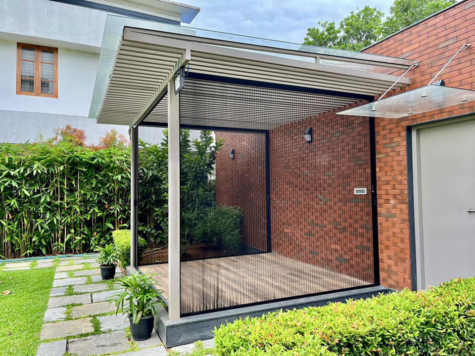 Gazebo Patio Glass And Hafele Insects Screen Solution