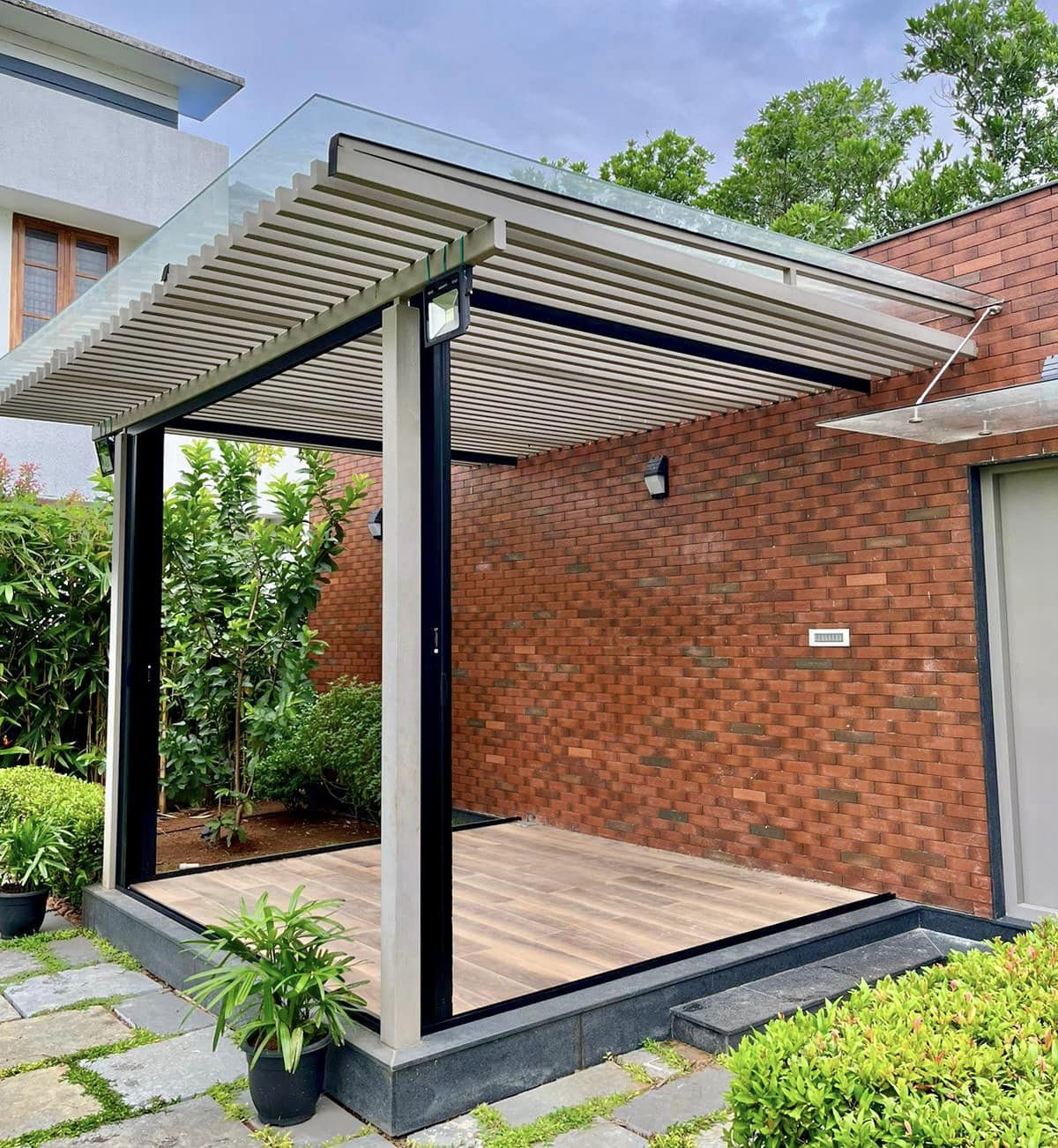 Gazebo Patio Glass And Hafele Insects Screen Solution