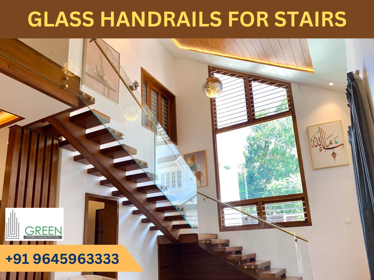 Thinking of adding glass handrails for the stairs in Thrissur