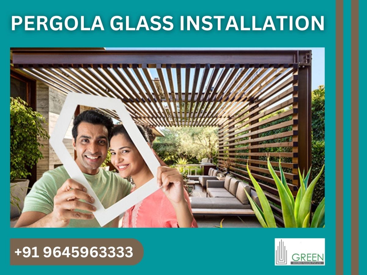 Pergola Glass Installation Works Kerala