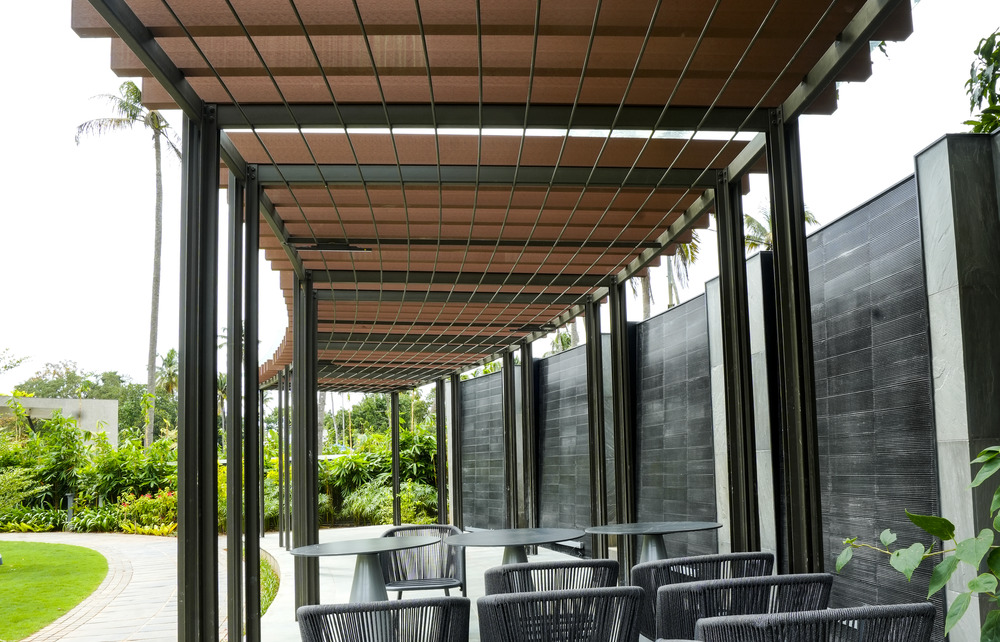 Glass Gazebo Installation Works Kerala with premium transparent roof design