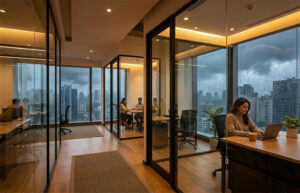 Cozy and Dry Workspaces: How Premium Office Partition Glass Works Keep Out Monsoon Dampness