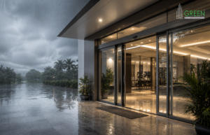 No More Wet Floors : The Benefit of Automatic Sliding Glass Doors During Monsoon